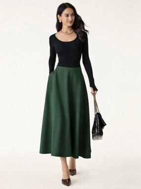 OGL | Skirts | Ogl Woollike Frog Button Aline Midi Skirt Nwt Size  display picture 1
